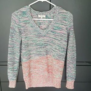Madewell sweater, spring colors